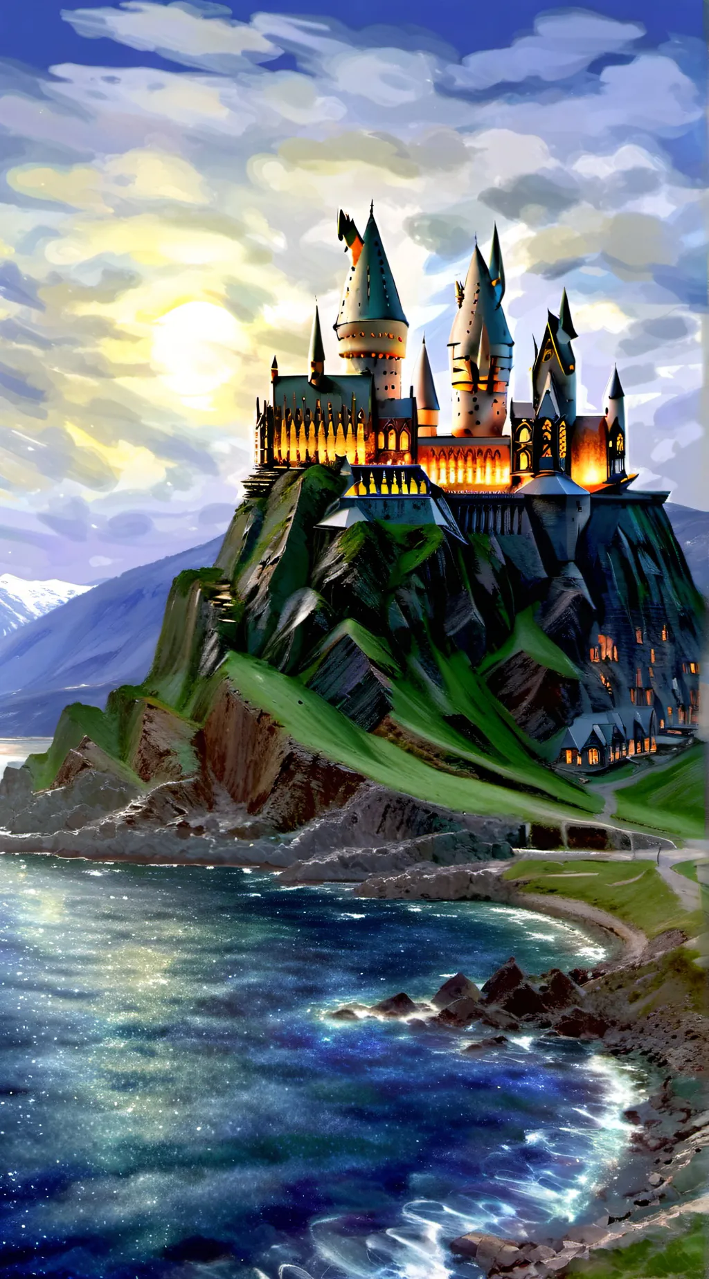 ai character: Hogwarts  background