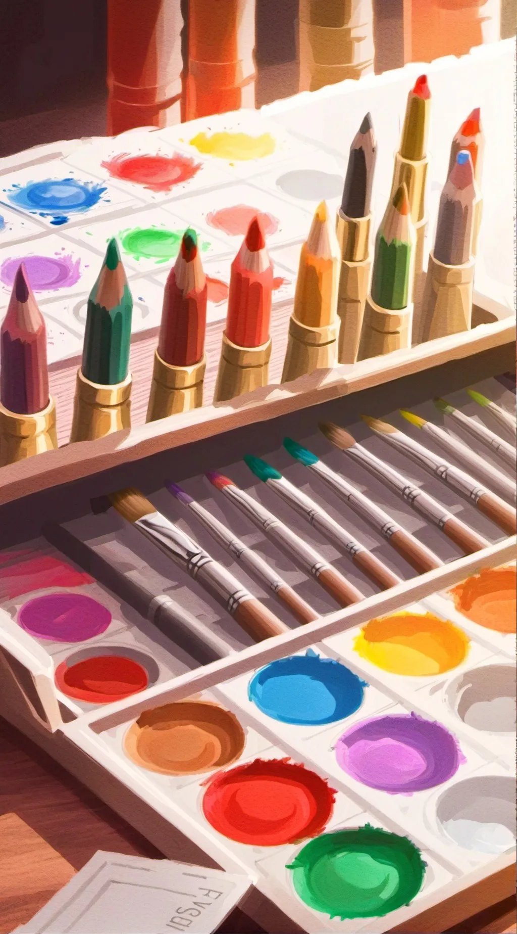 ai character: Art comp! background