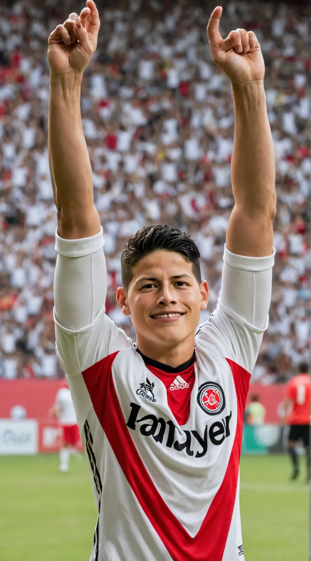 ai character: James Rodríguez  background