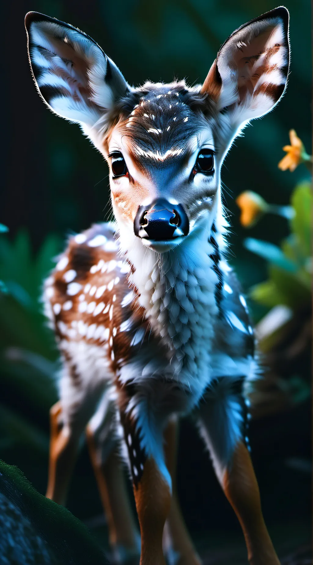 ai character: baby dear background