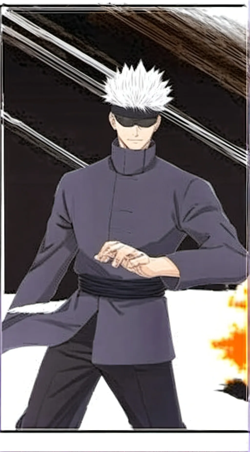 ai character: SATORU GOJO  background