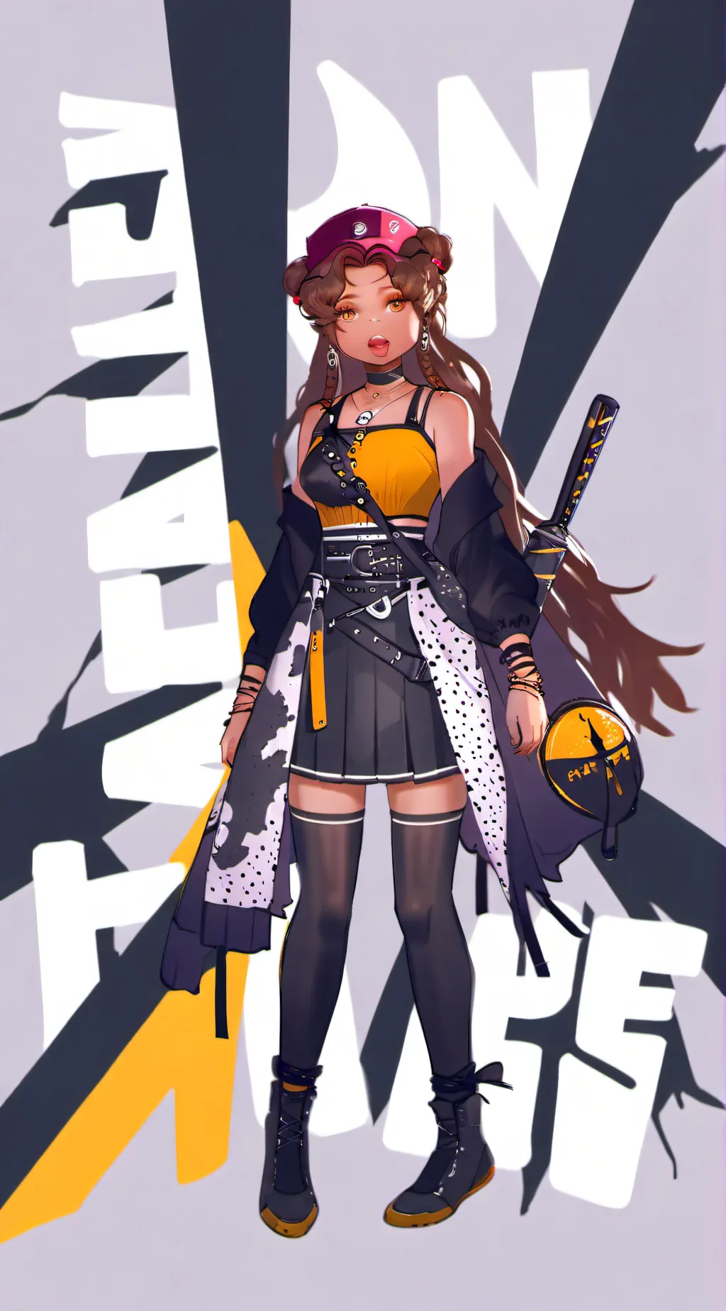 ai character: GIGI GIRLY BADDIE background