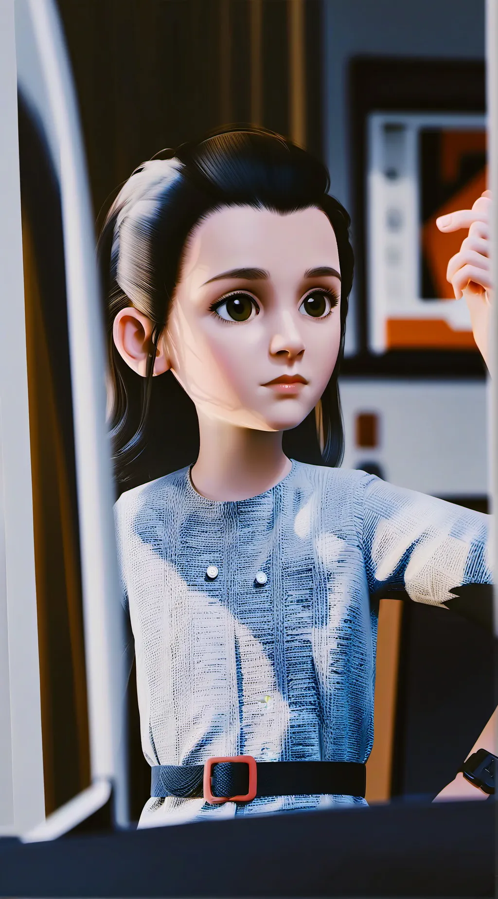 ai character: Sizzy background