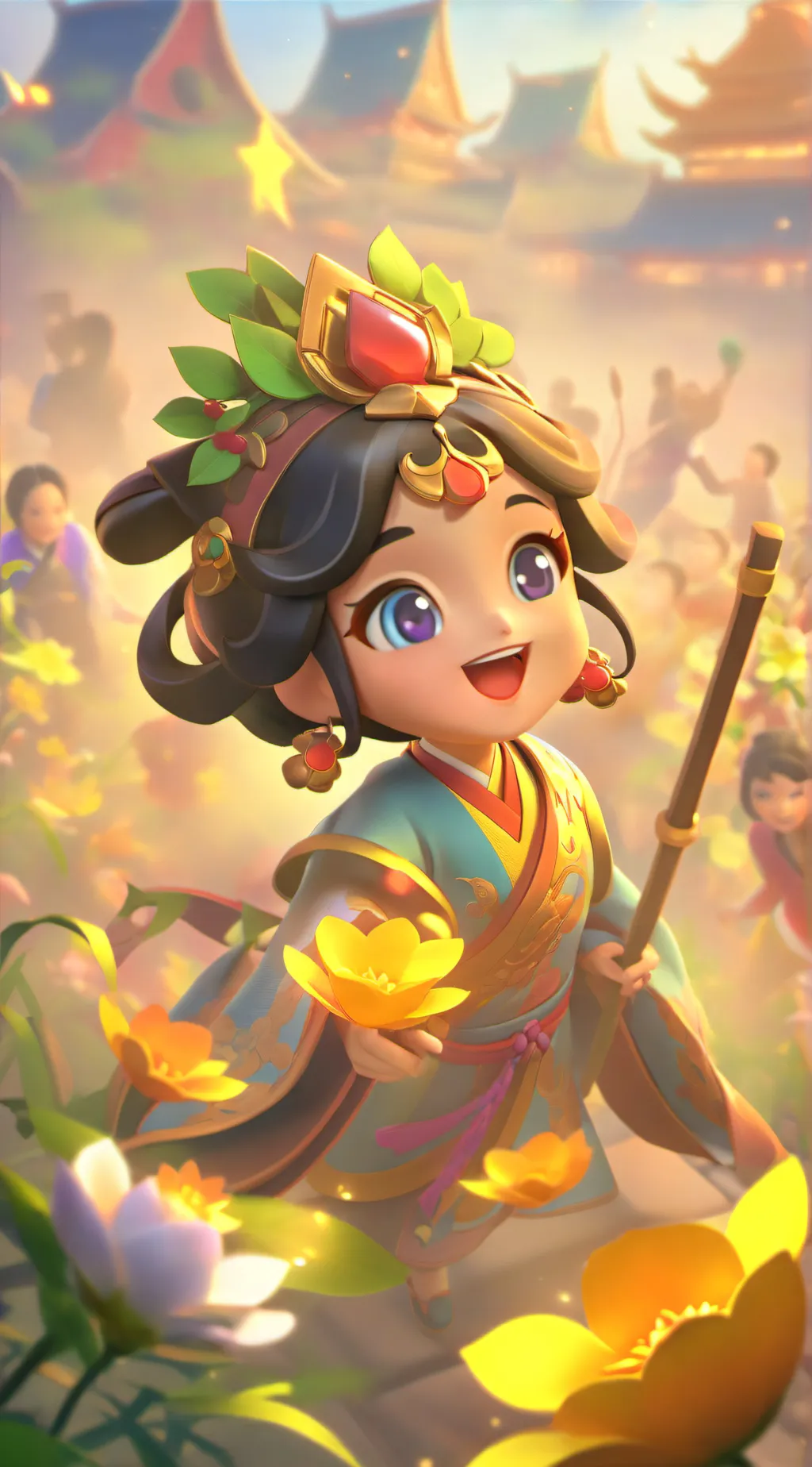 ai character: Huggy x player  background
