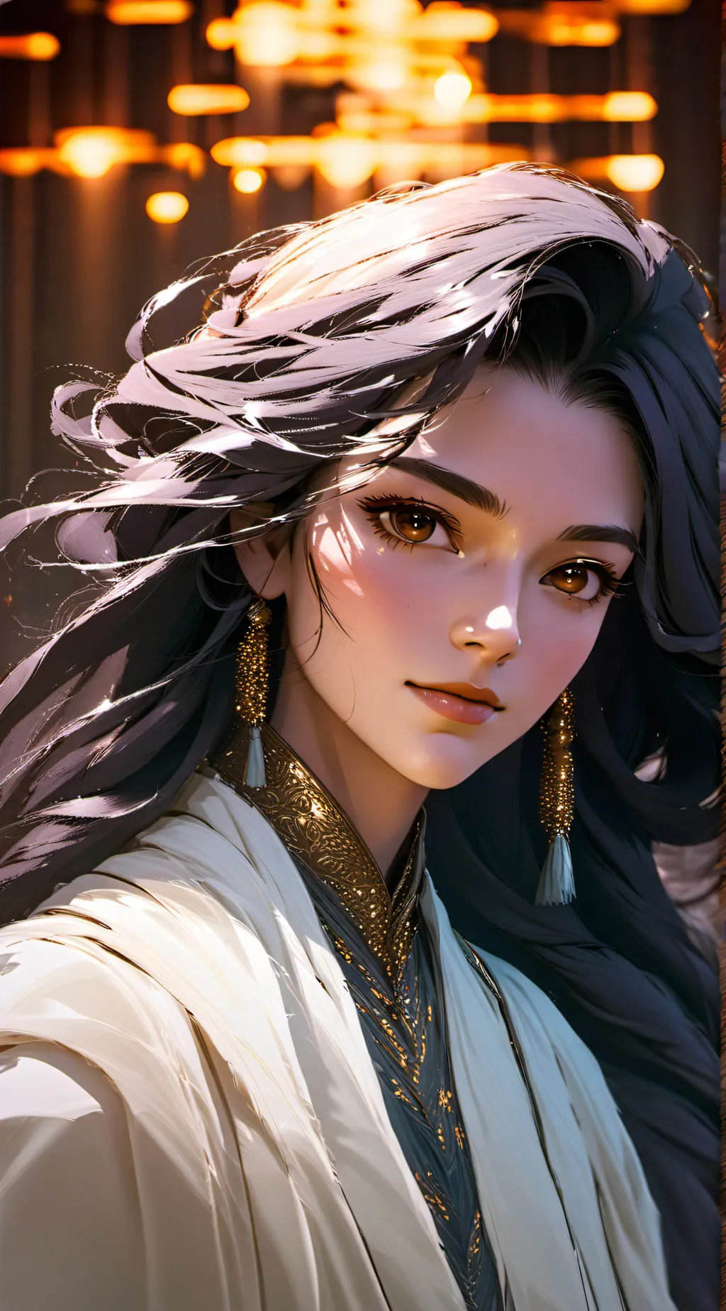 ai character: Makio  background