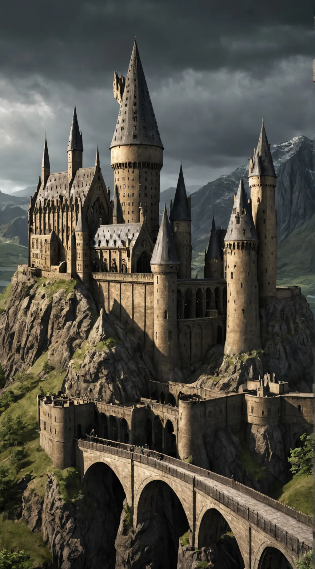 ai character: Hogwarts  background