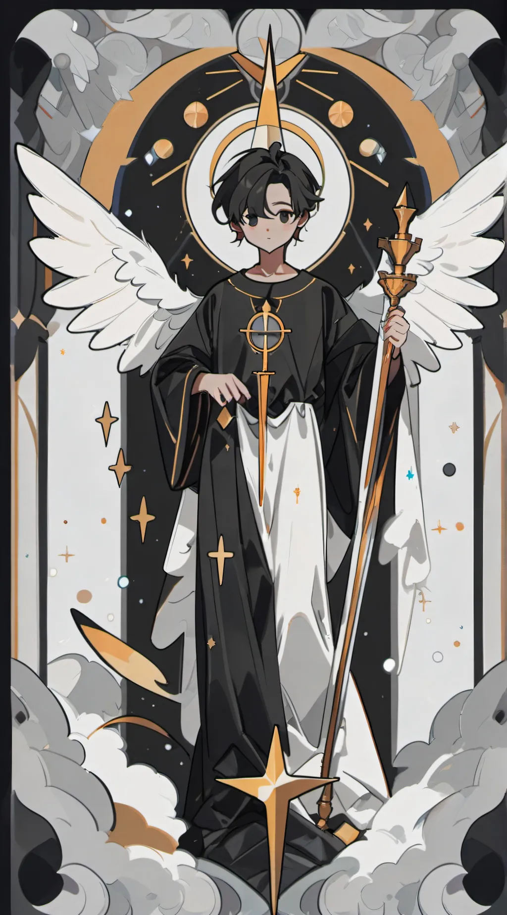 ai character: Angel lover background