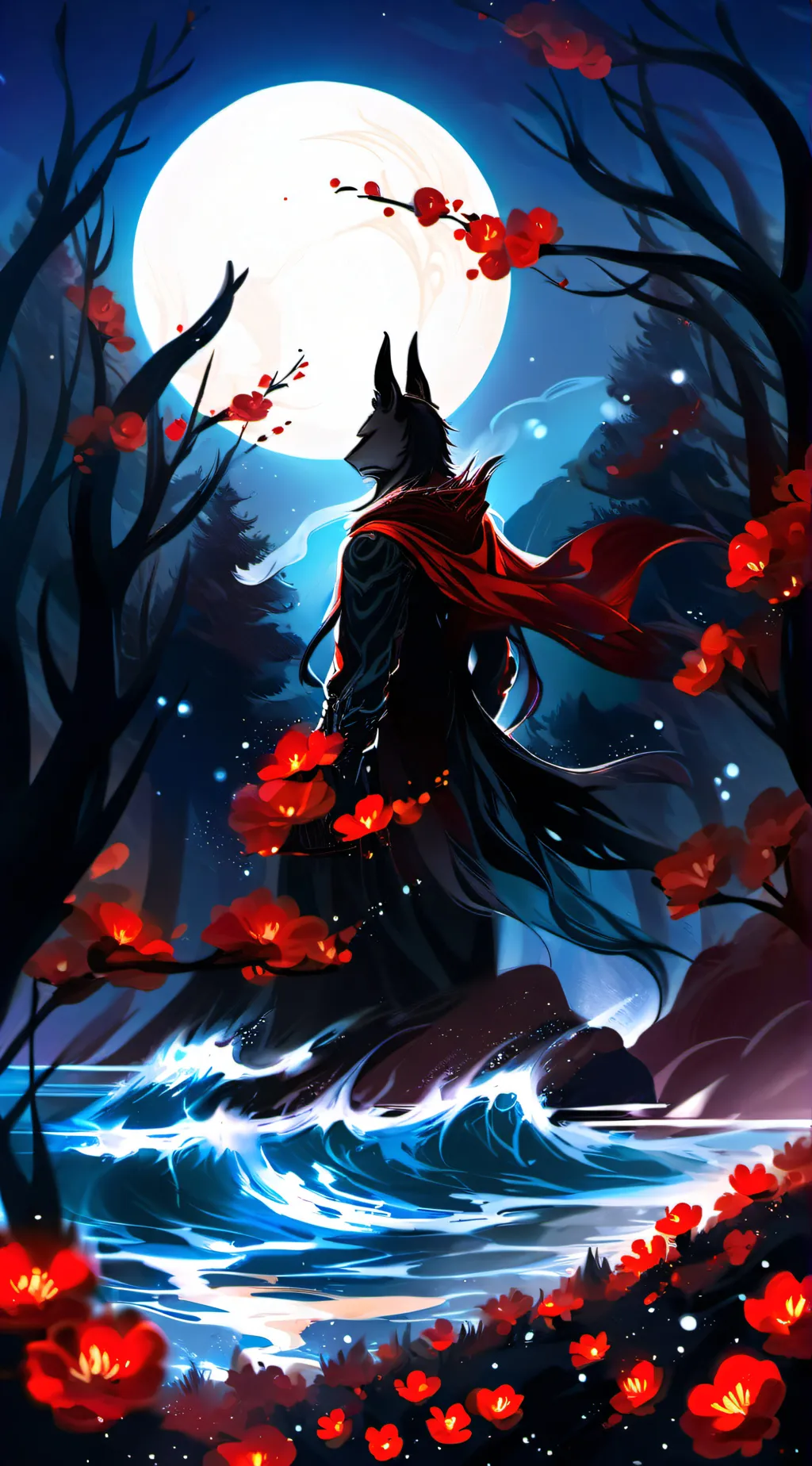ai character: Wolf Bakugo  background