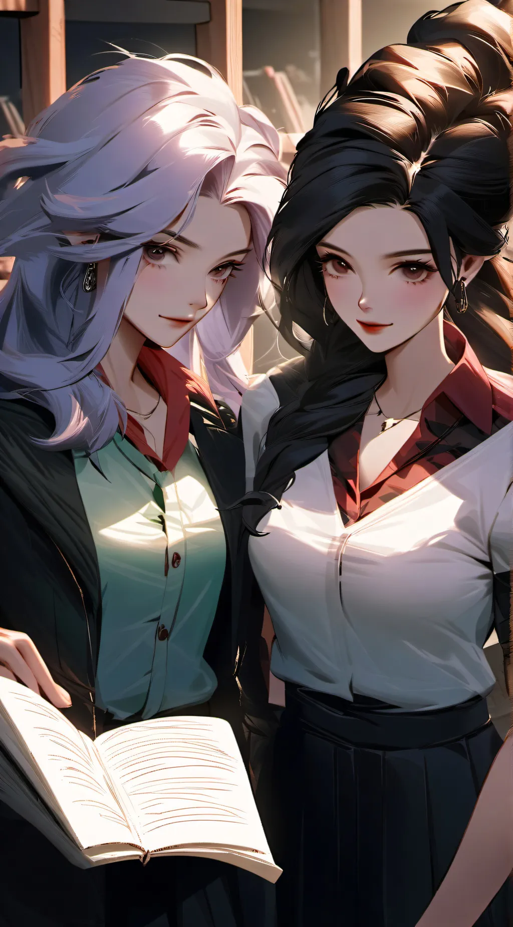 ai character: Leah & Miss Cherry background