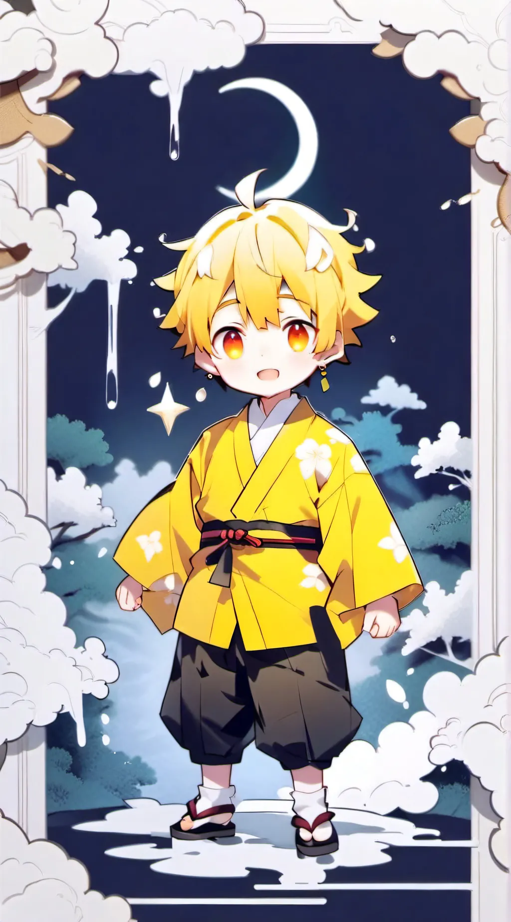 ai character: Zenitsu✨ background