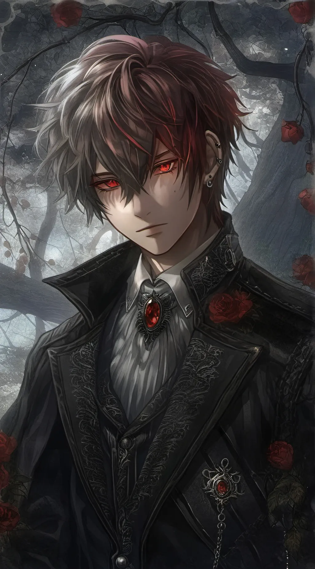 ai character: Shoto Todoroki  background