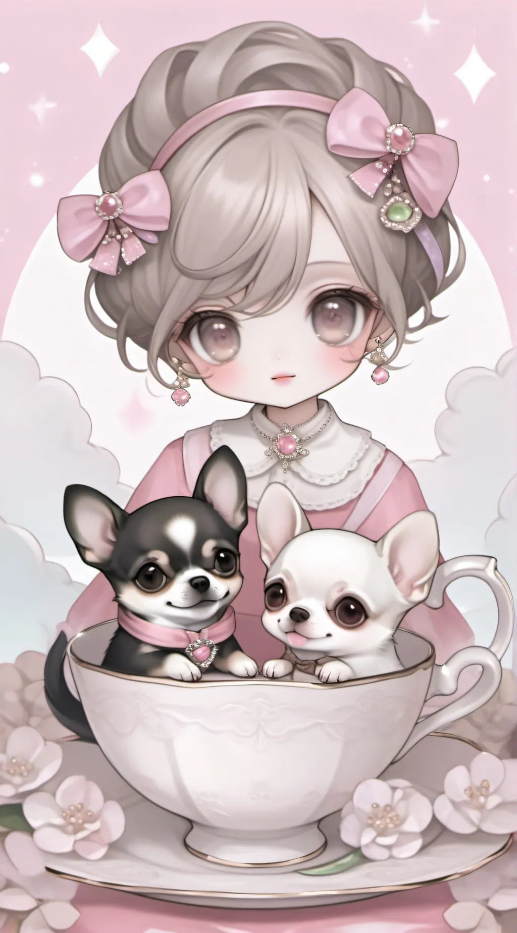 ai character: ♡Teacup puppies♡ background