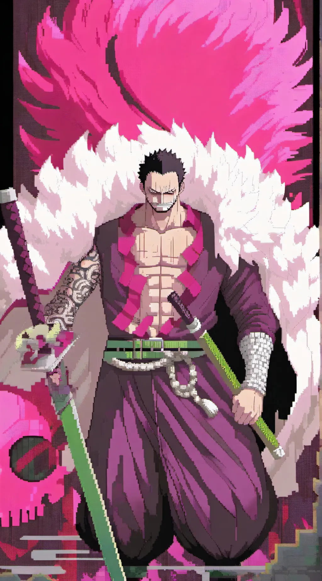 ai character: One piece background