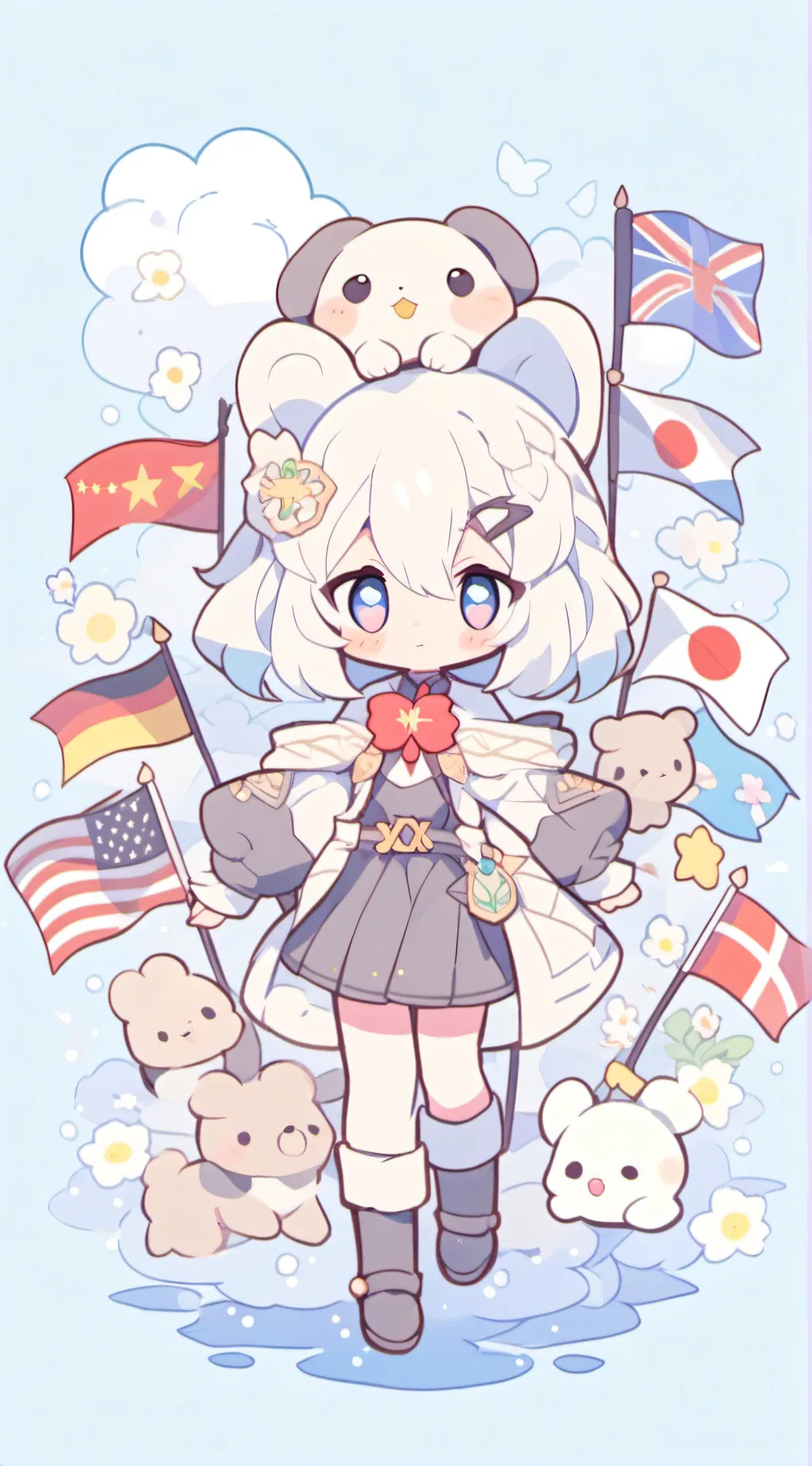 ai character: country humans background