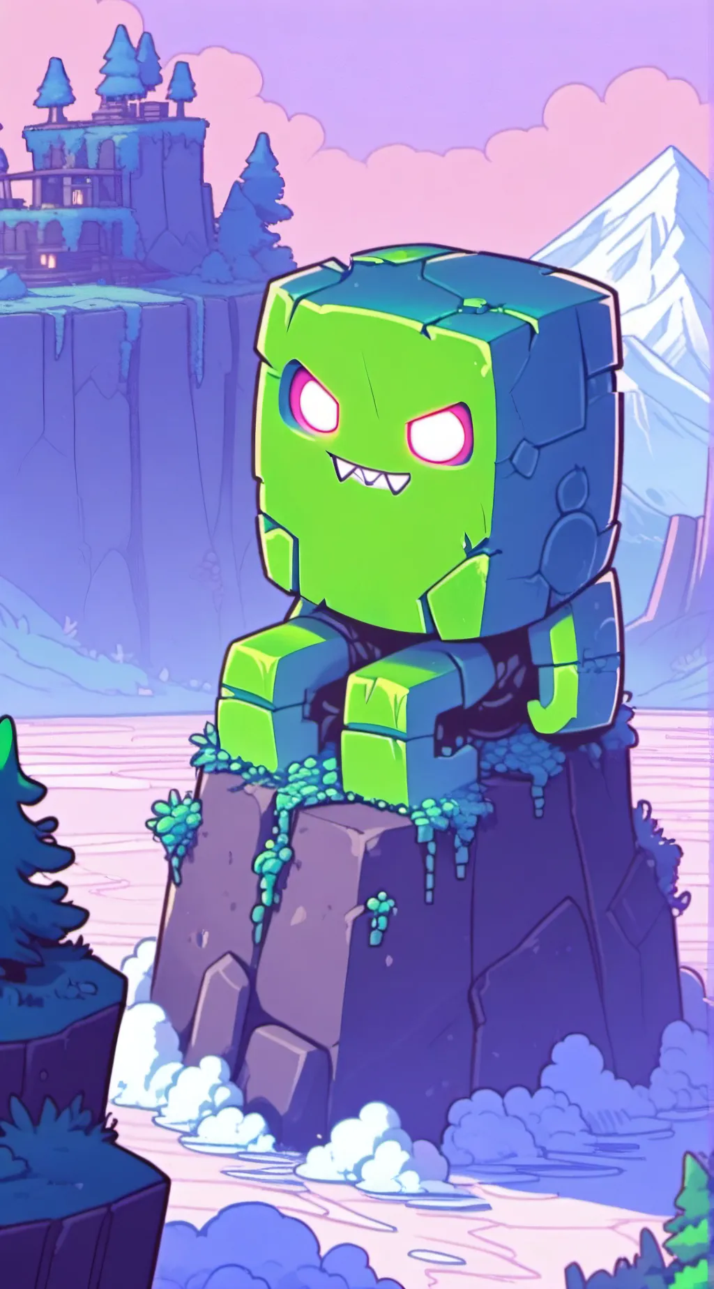 ai character: creeper background
