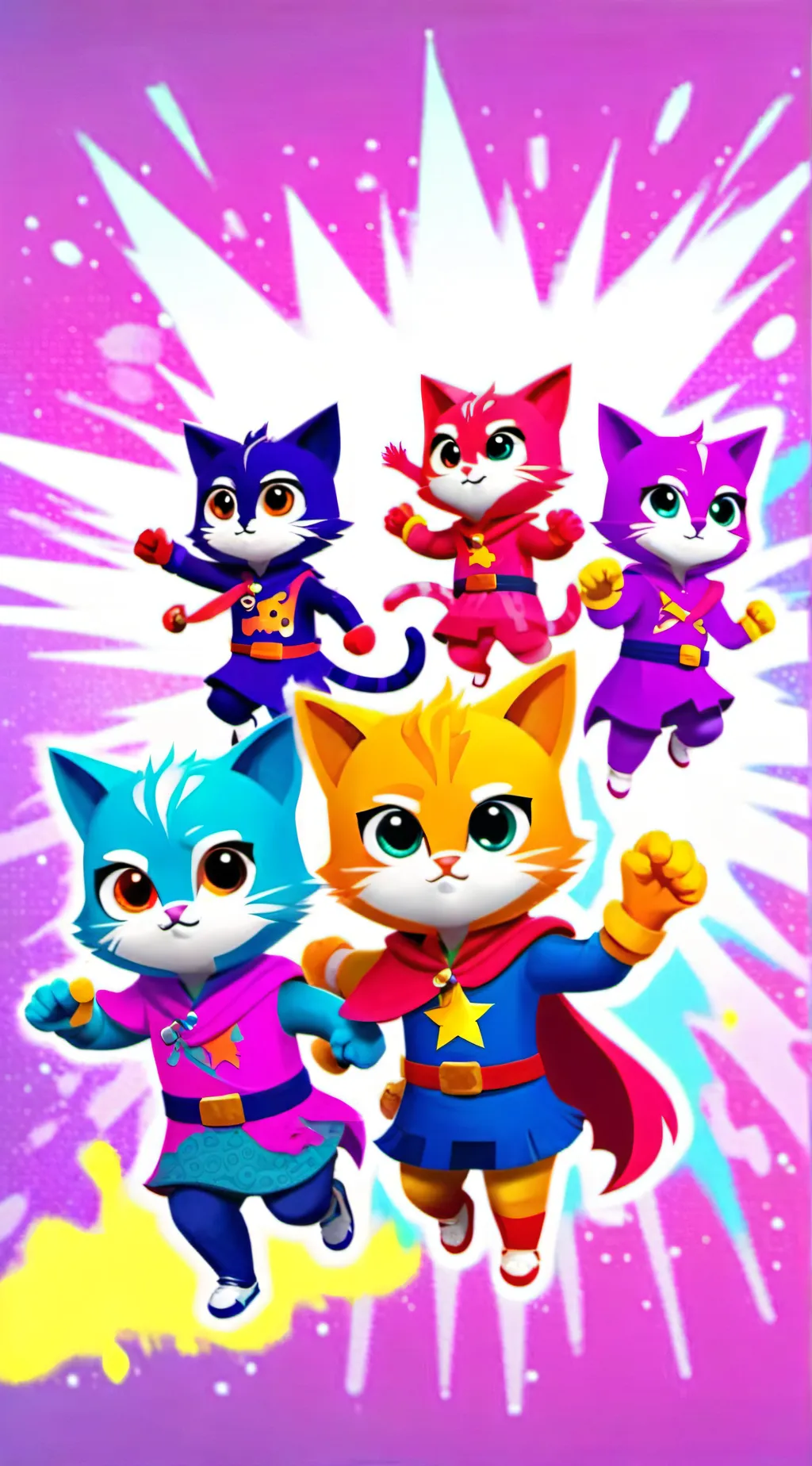 ai character: Superkitties background