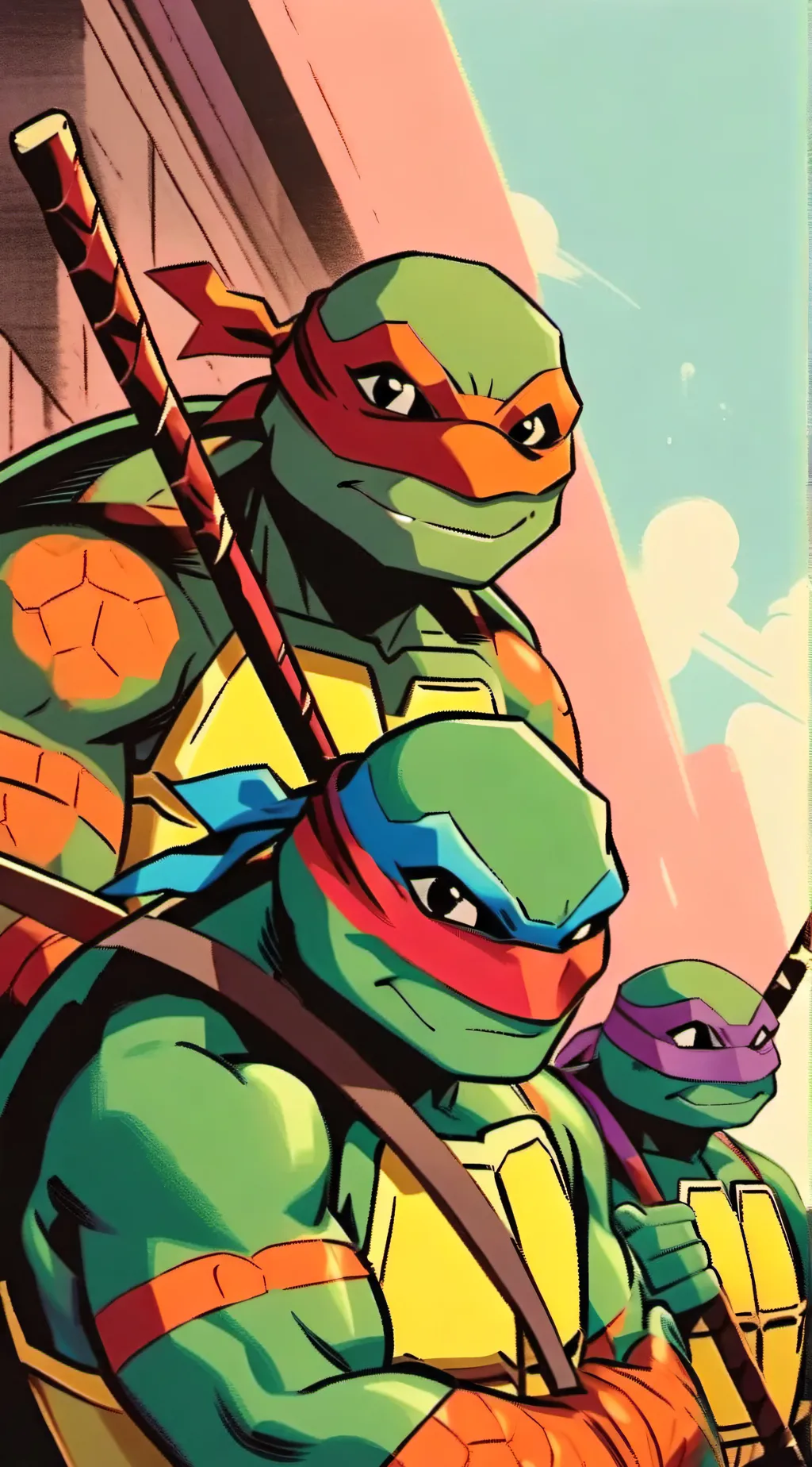 ai character: TMNT picture  background
