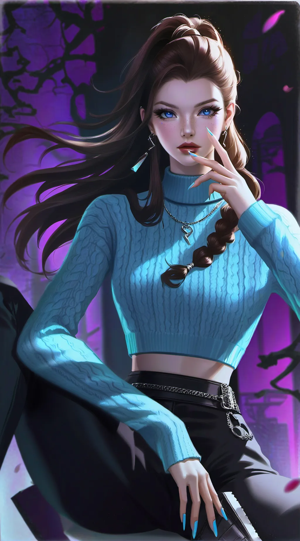 ai character: Luna background