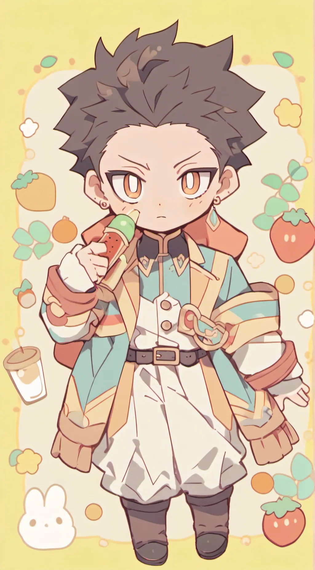 ai character: Demon slayer  background