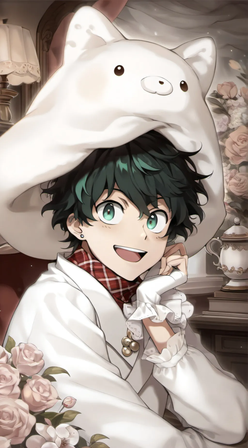 ai character: Mha kiss  background