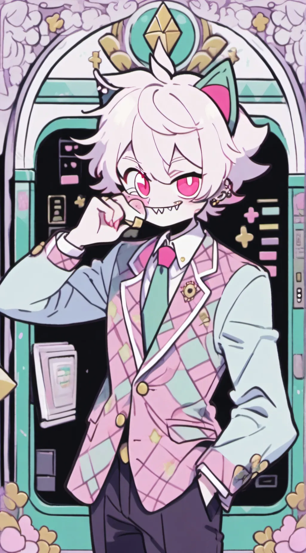 ai character: angel dust  background