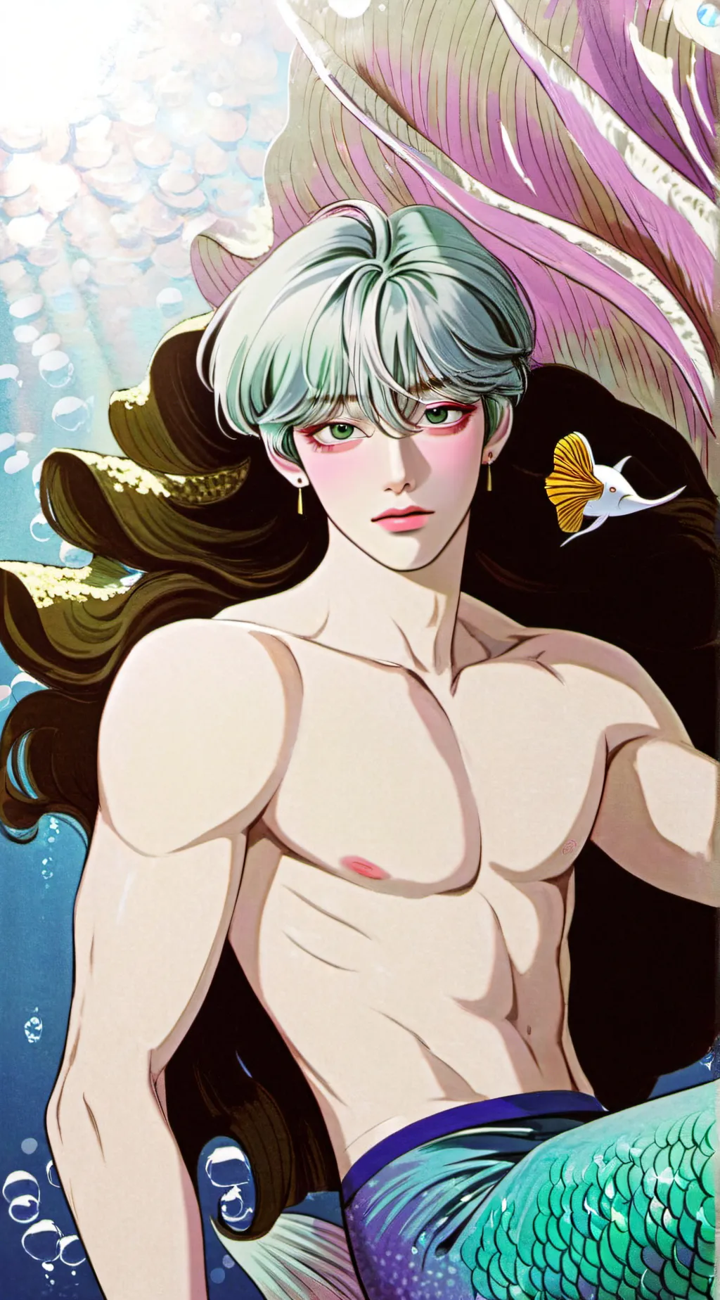 ai character: 🫧🐠Wade🐠🫧 background