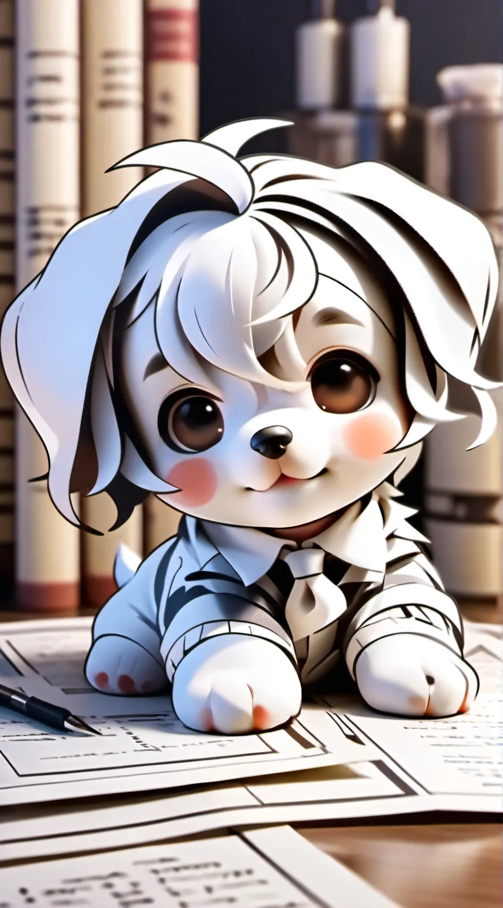 ai character: A cute puppy!!! background