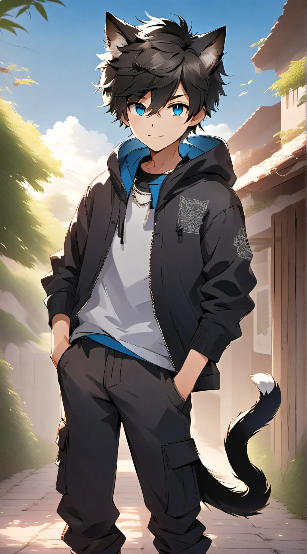 ai character: Akihiro <3 background
