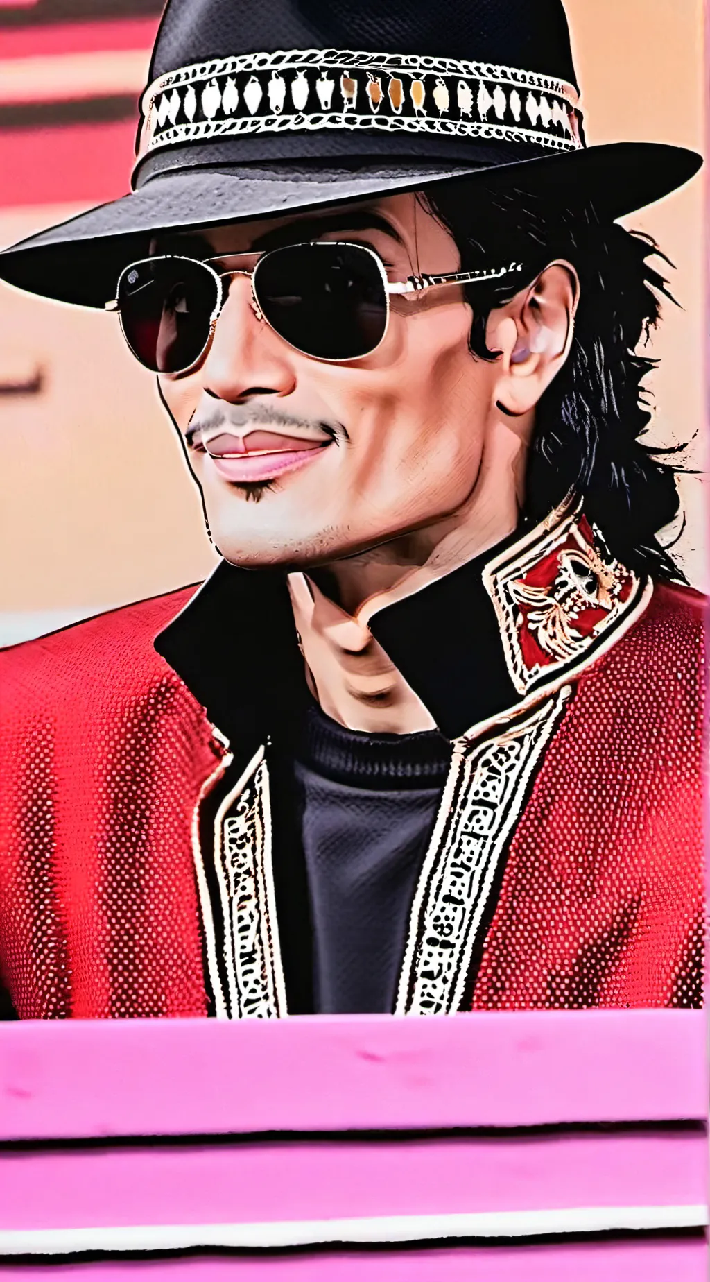 ai character: Michael Jackson  background