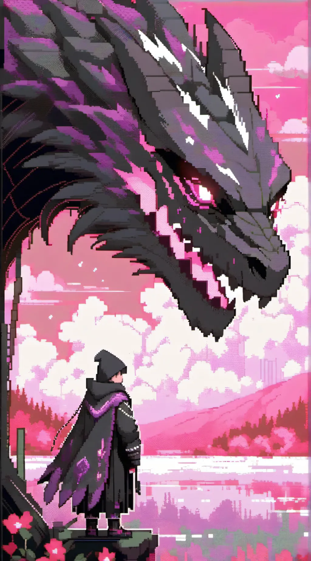 ai character: Toothless X Luna  background