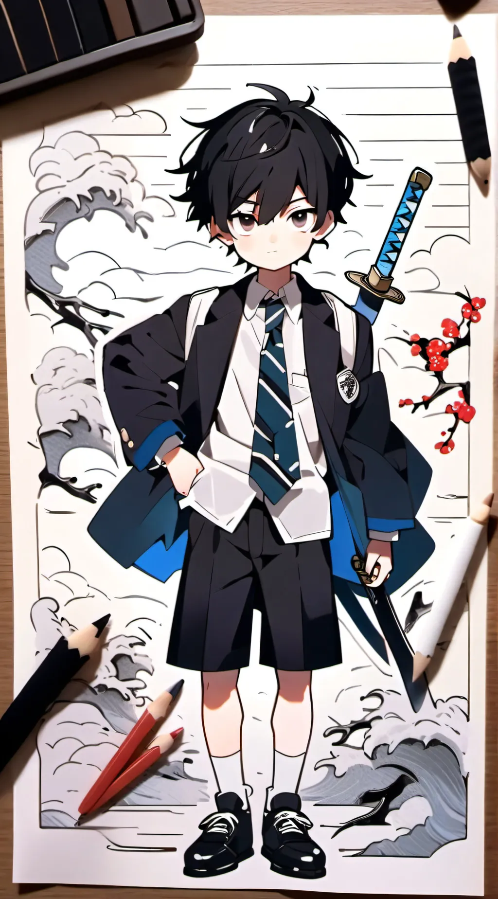 ai character: Demon Slayer  🏫🏫🏫 background