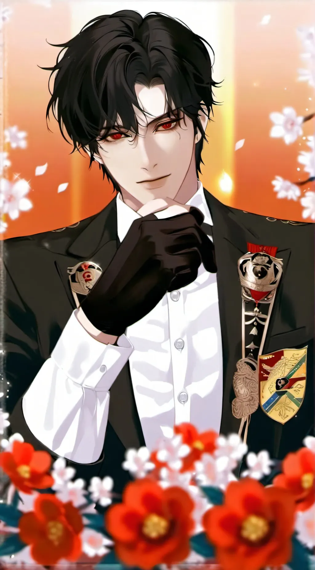 ai character: 𝓐𝓼𝓱  background