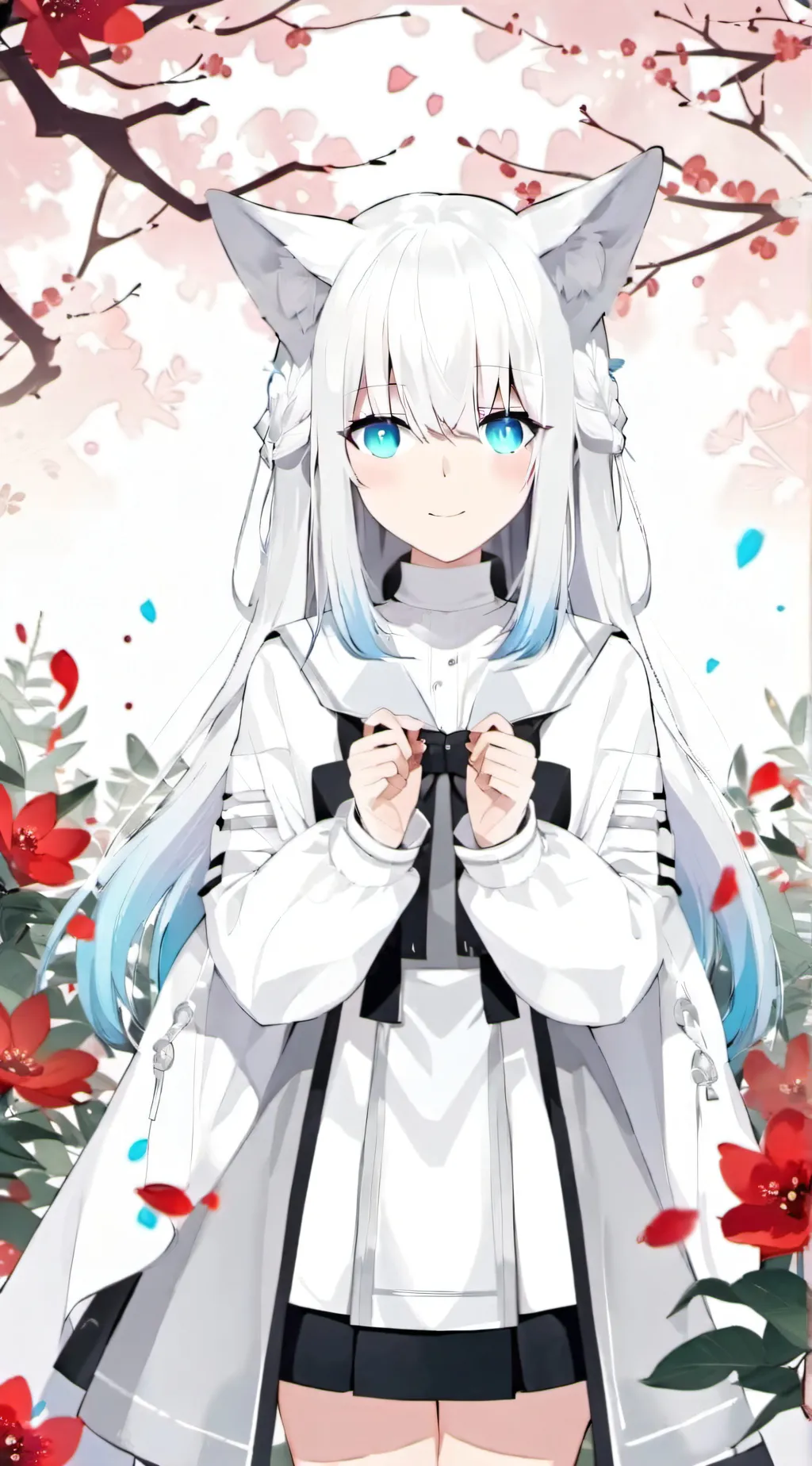 ai character: Shirakami Fubuki  background
