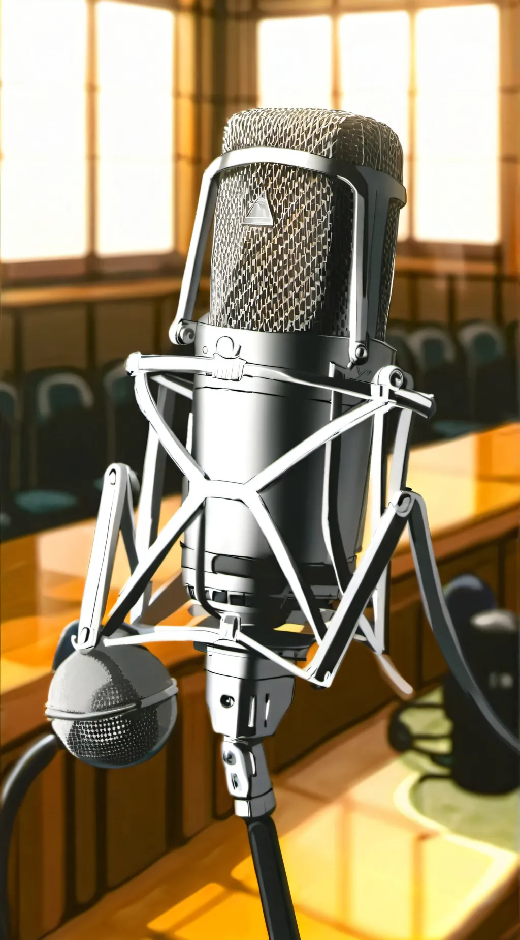 ai character: MICROPHONE<3 background