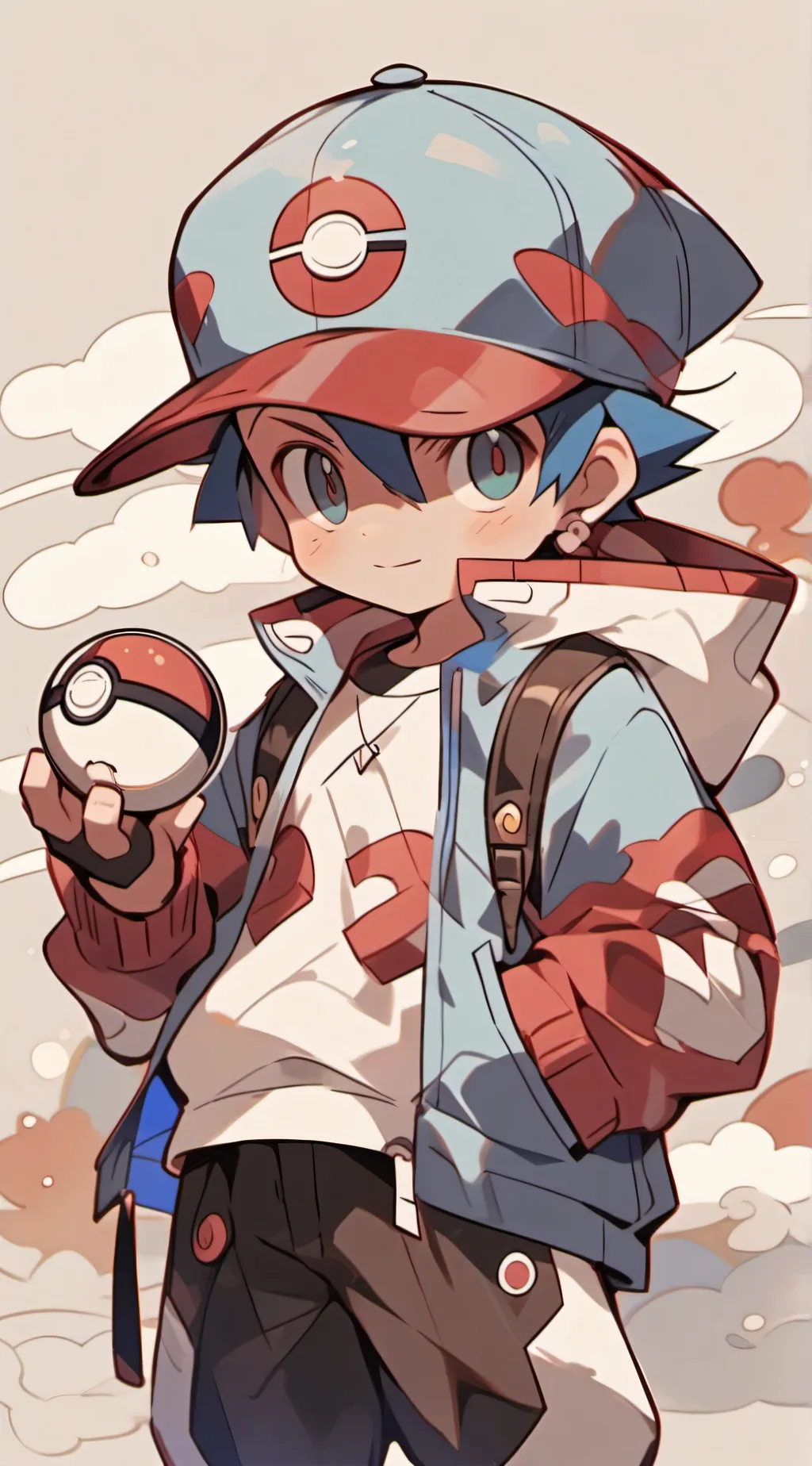 ai character: Ash  background