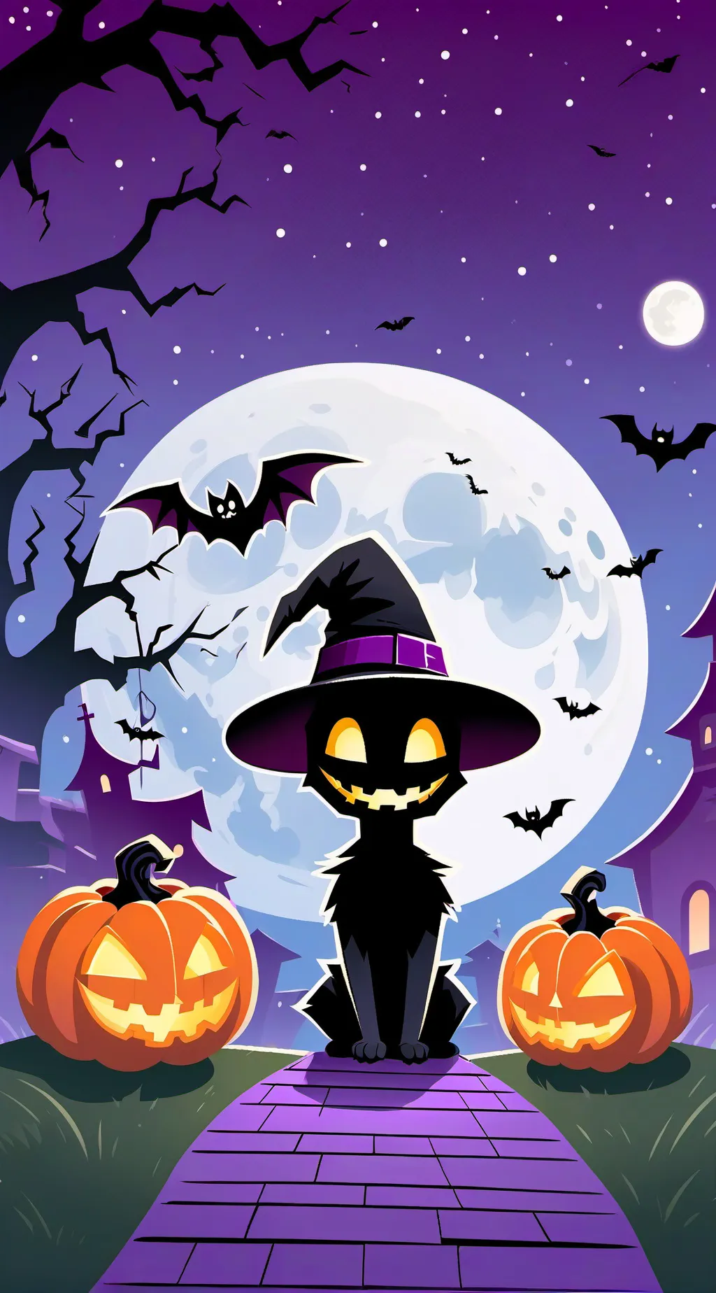 ai character: Haunted house  background
