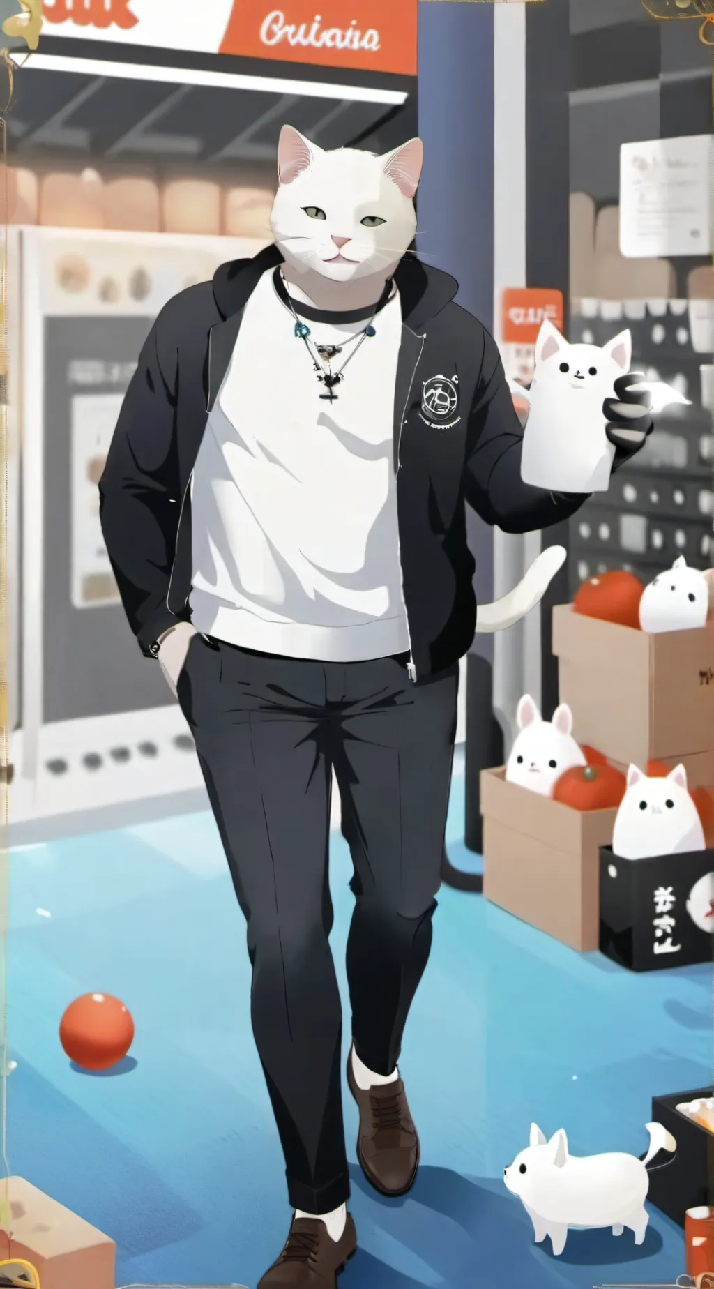 ai character: cat that can talk background