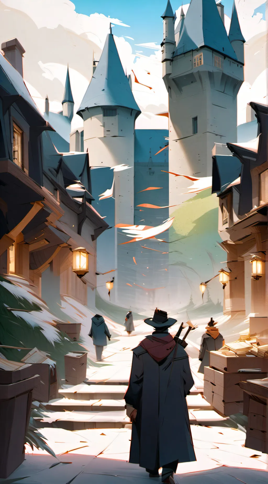 ai character: Hogwarts. background