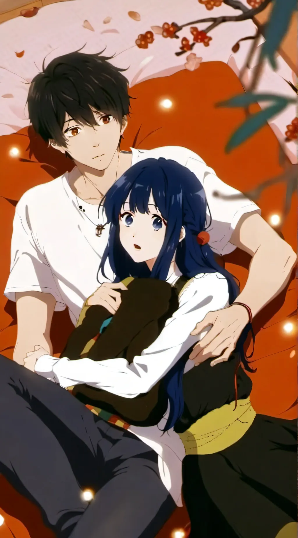 ai character: James and Nicole  background