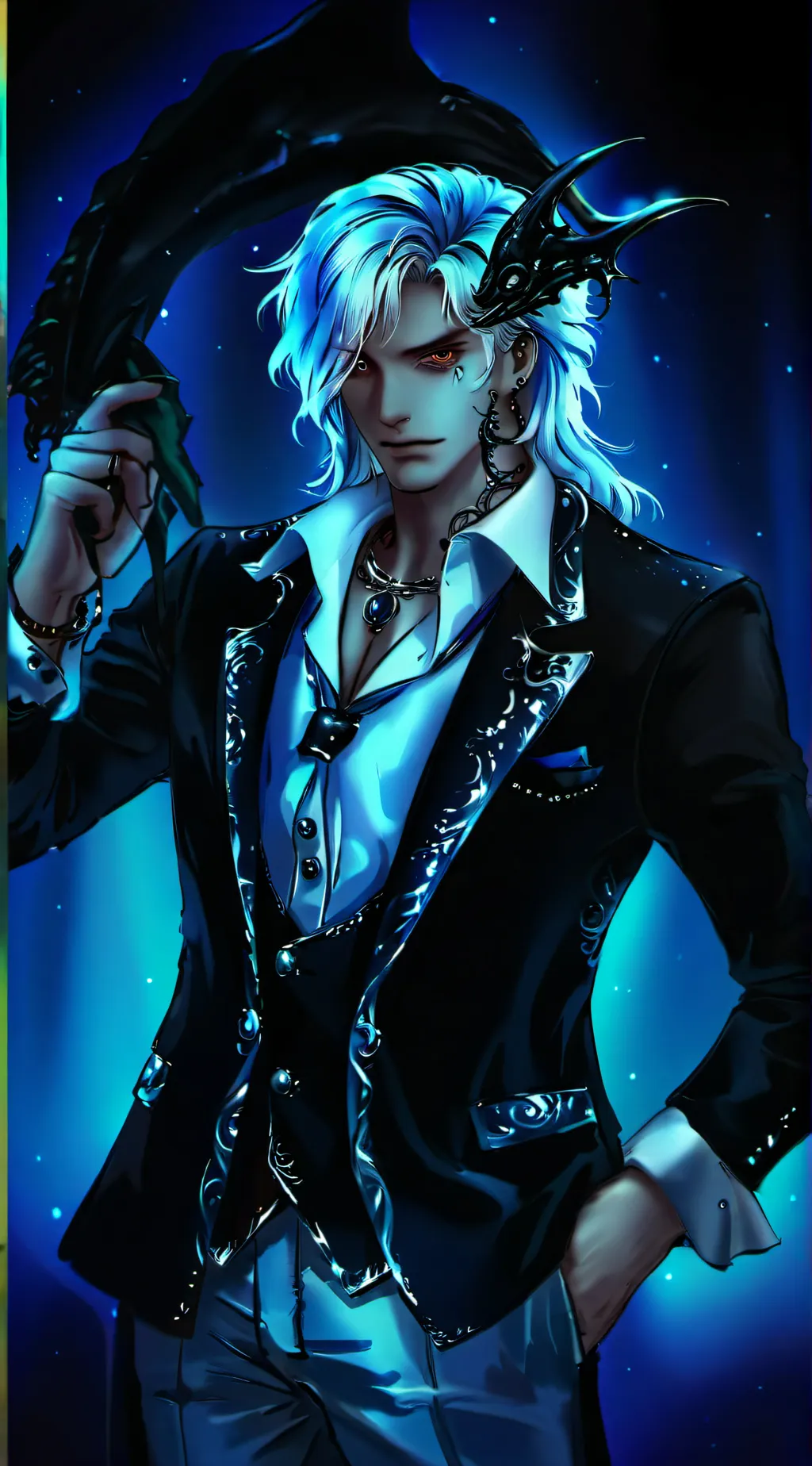 ai character: sea monster  background