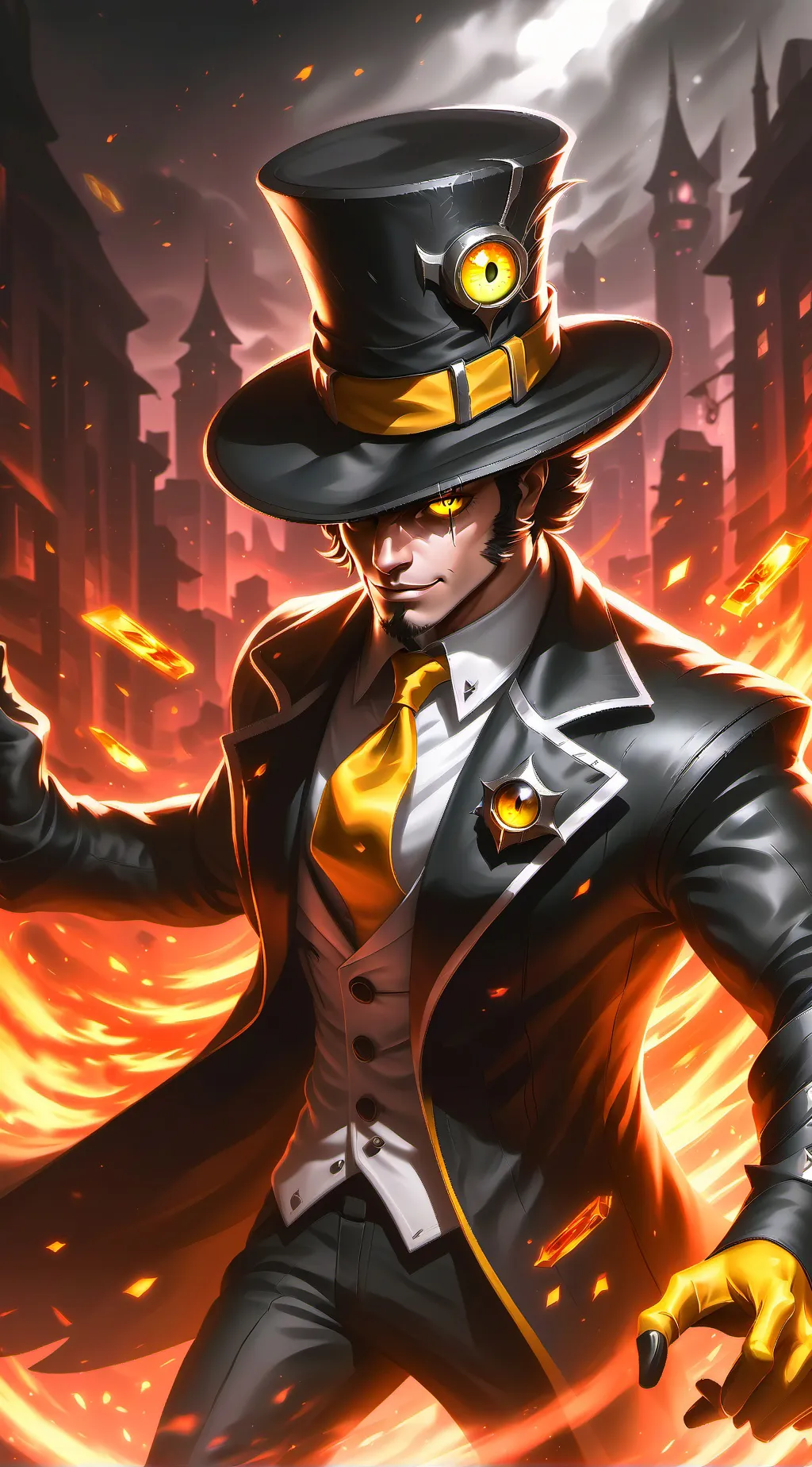ai character: bill cipher background
