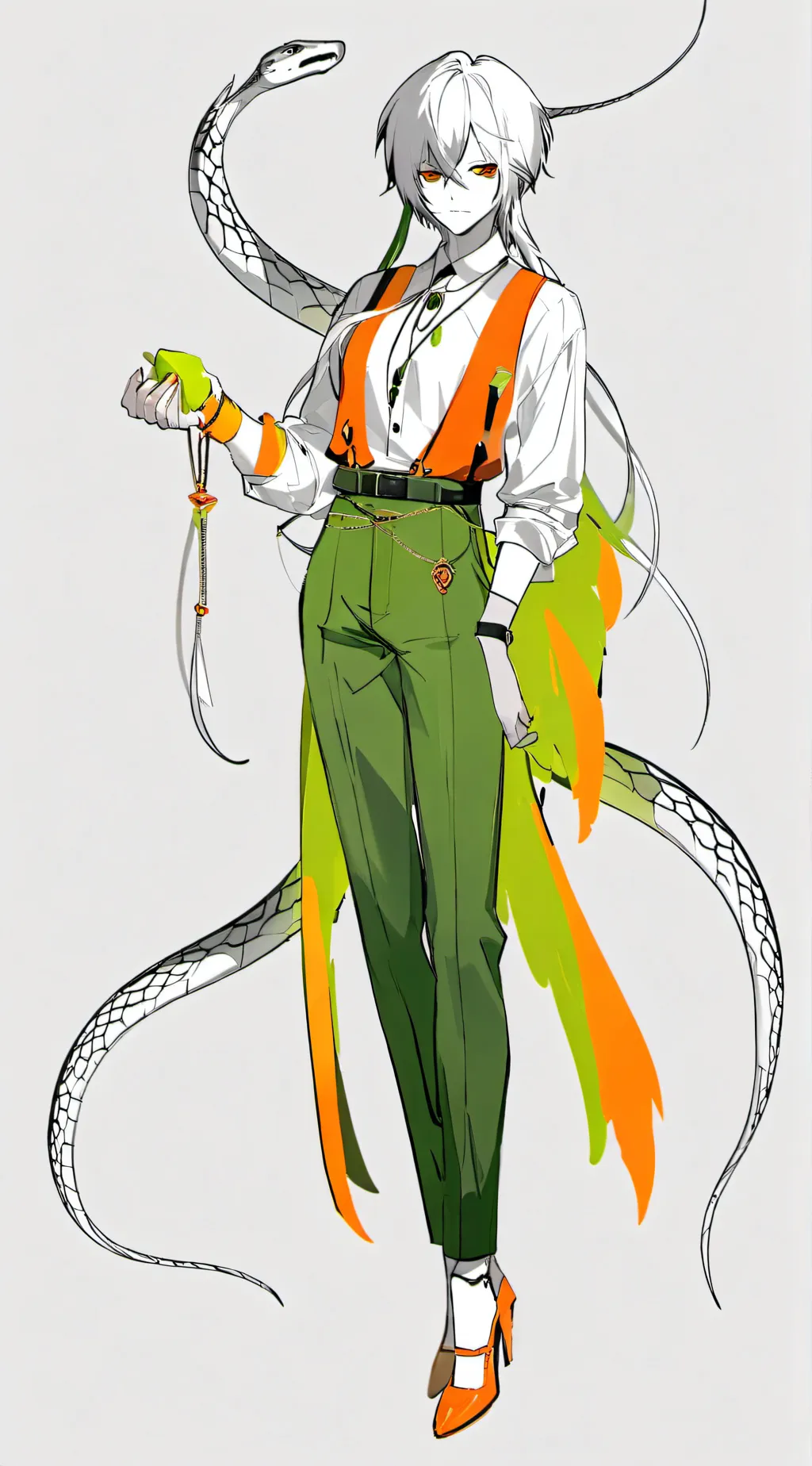 ai character: mha snake background