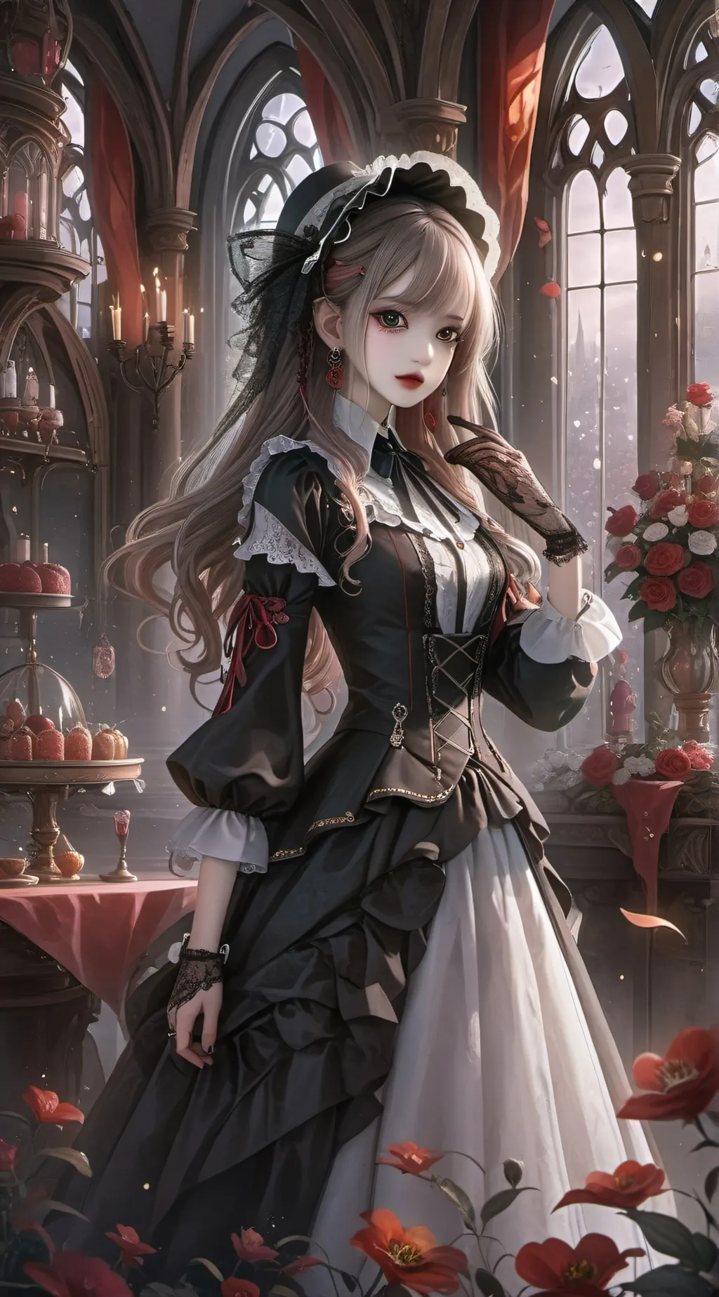 ai character: 🌸🌺 background