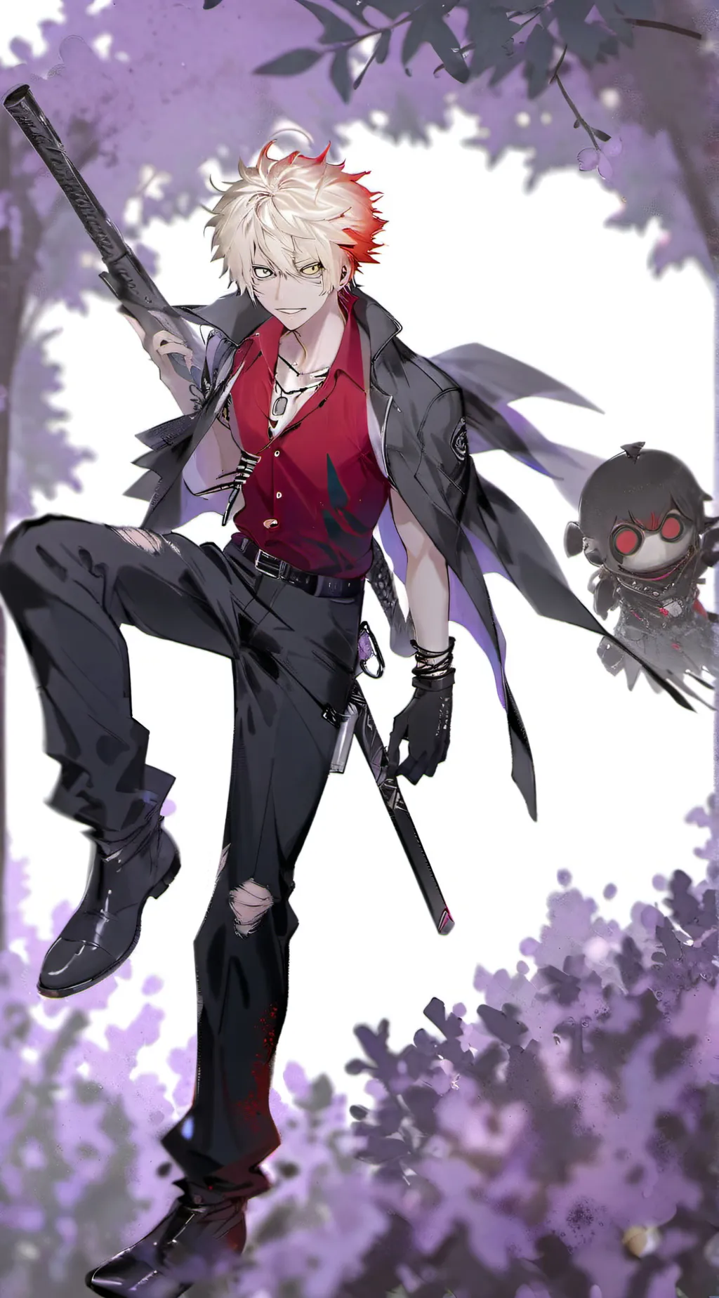 ai character: X(Bakugo)X background