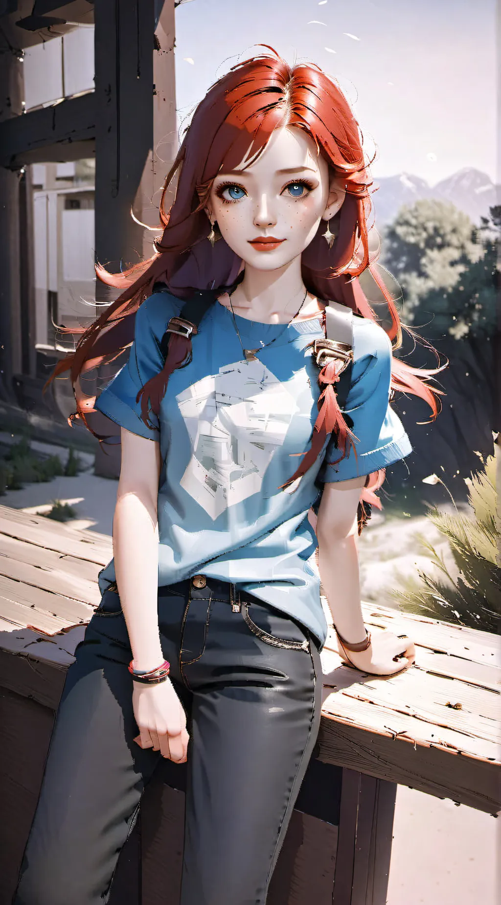 ai character: Cherry background