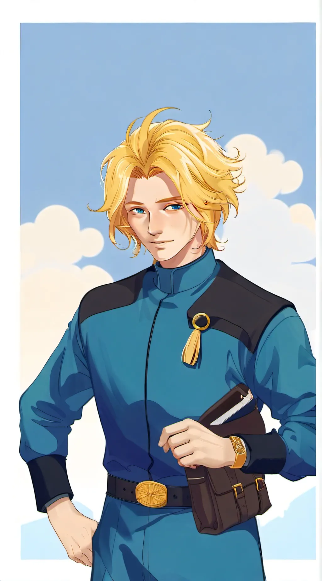 ai character: Sky  background