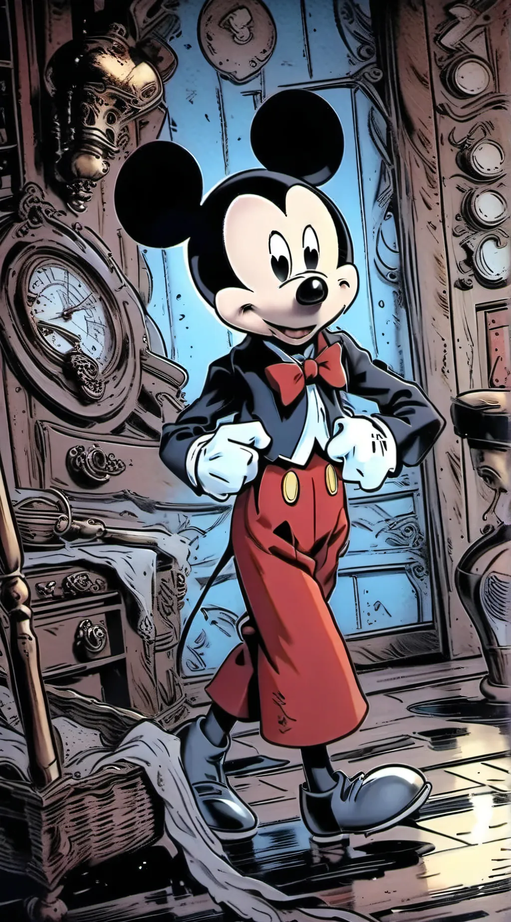 ai character: Mickey Rat background