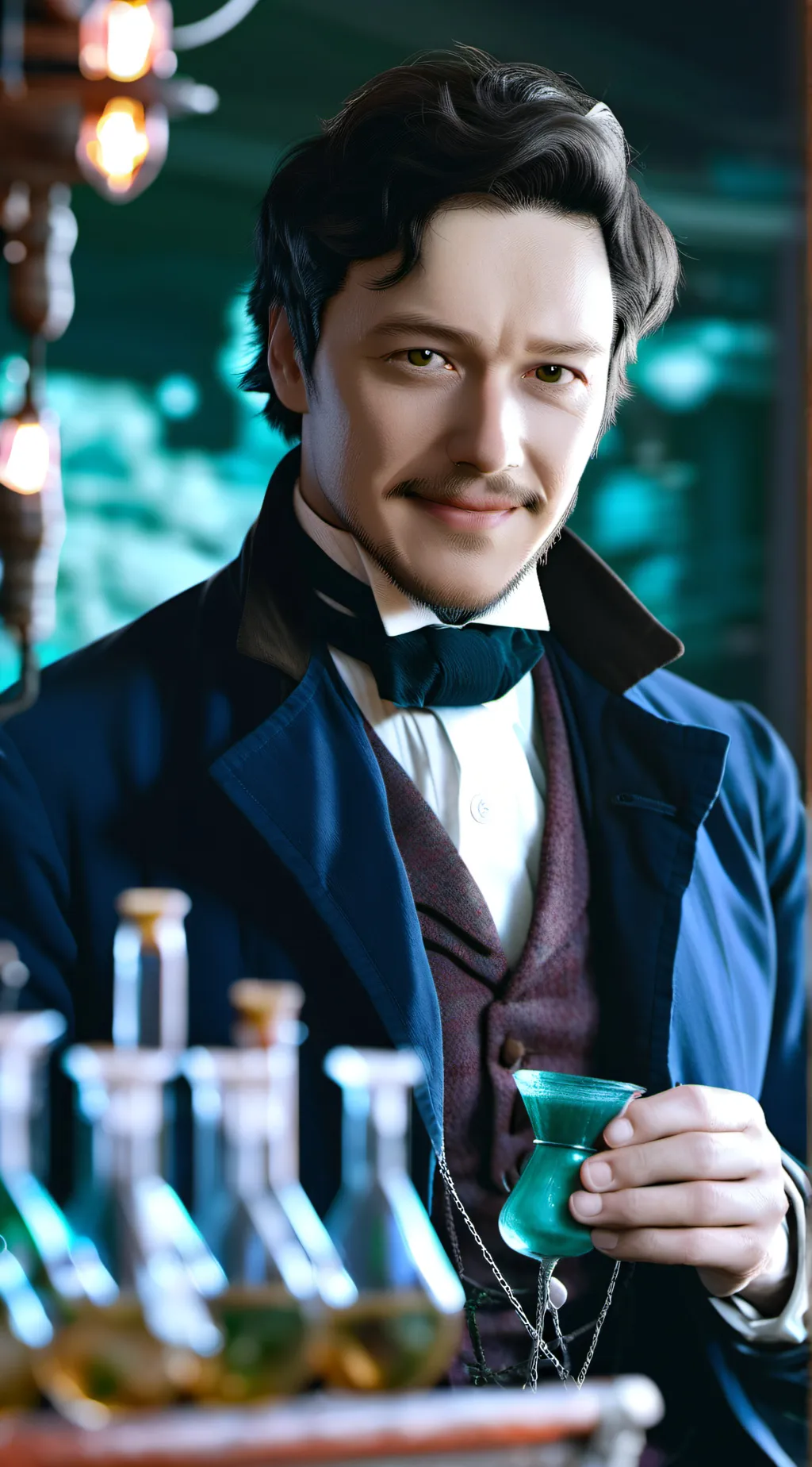 ai character: VictorFrankenstein background