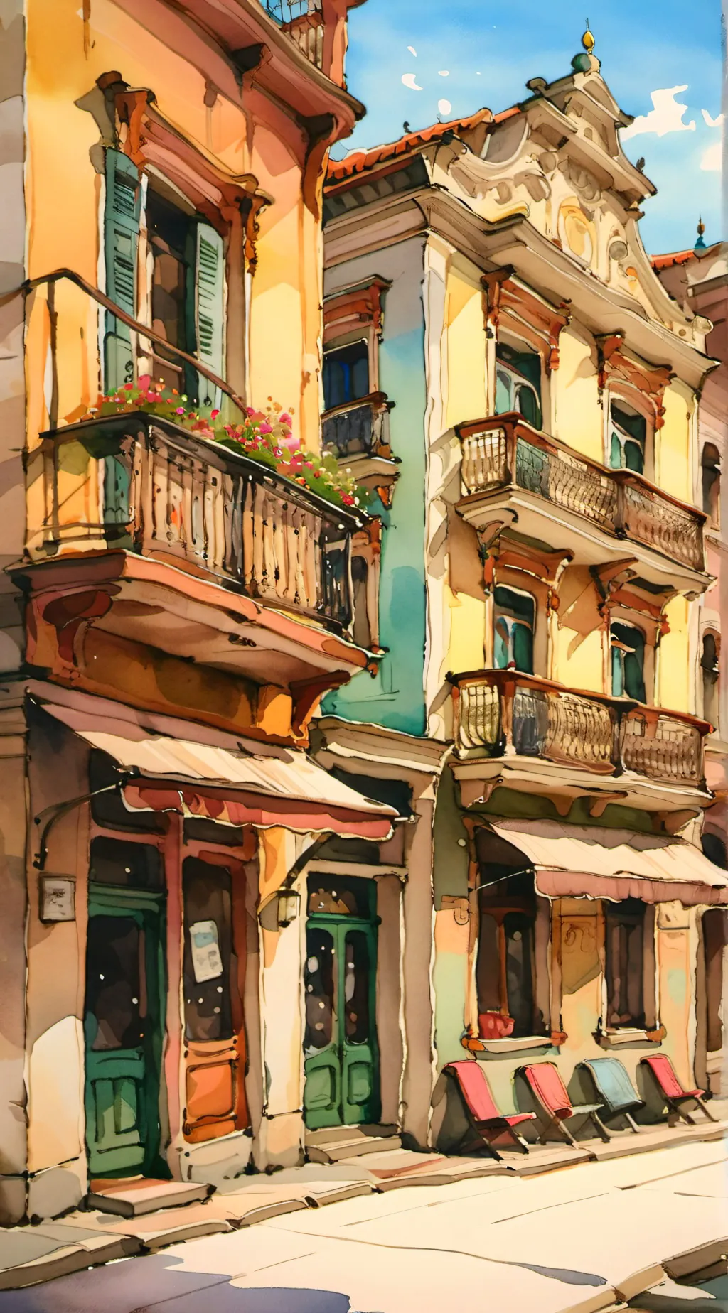 ai character: Small Town background