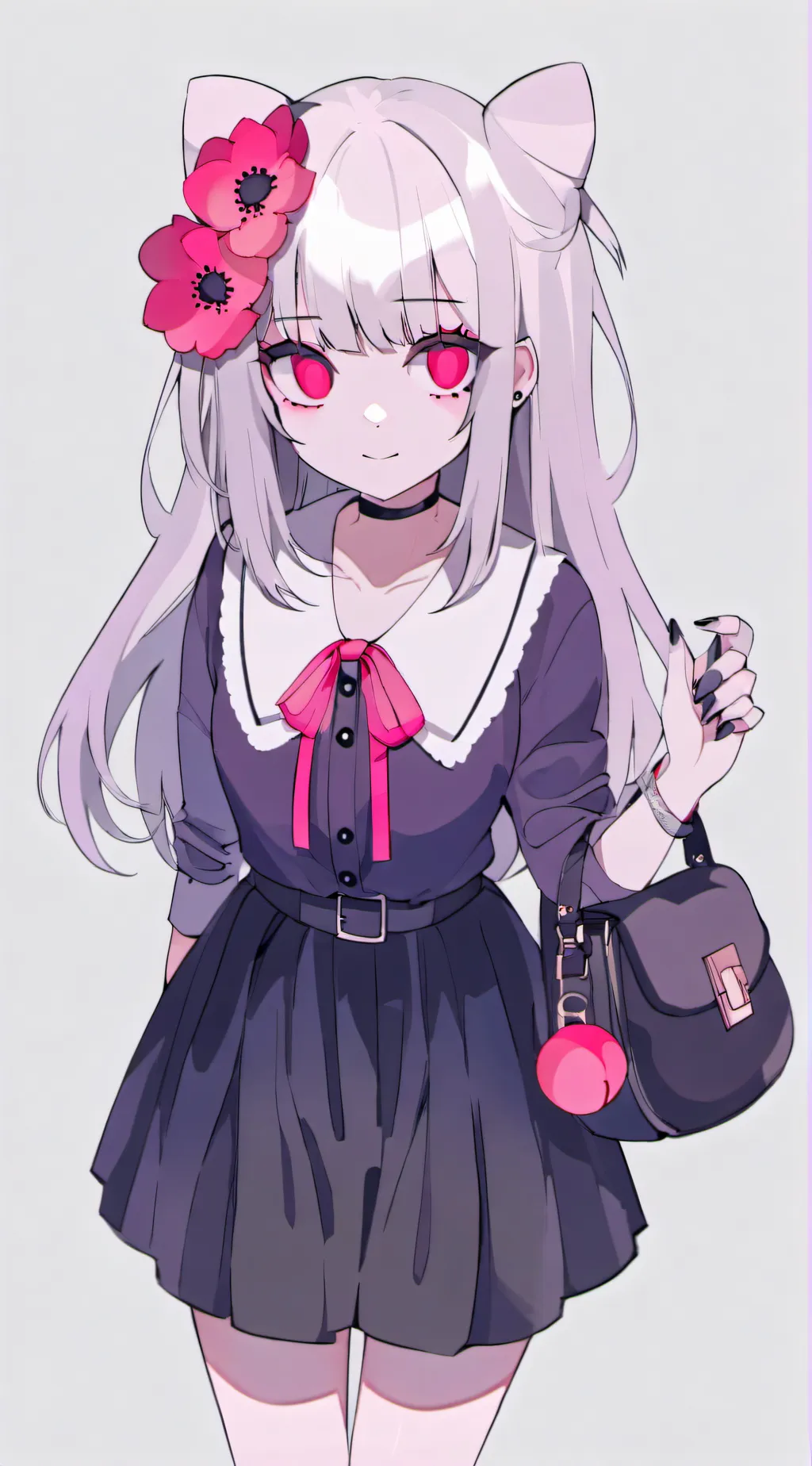 ai character: cut girl background